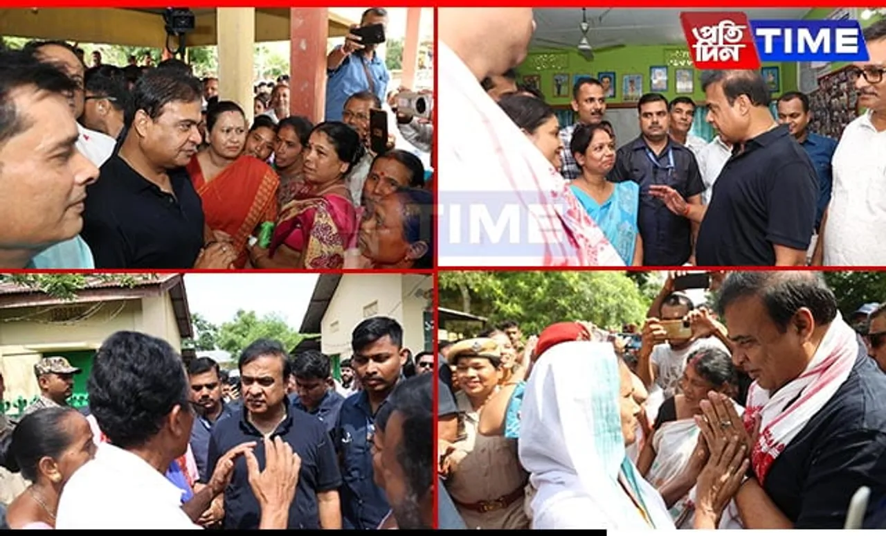 Assam CM Takes Stock of Relief Measures for Flood Victims in Kamrup